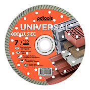 Круг алмазный отрезной PDTools 1A1R 180 UNIVERSAL TURBO для ручного инструмента