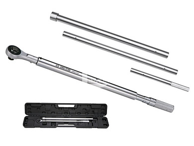 Ключ динамометрический 1" 500-2500  NM двойная установка, резиновая ручка