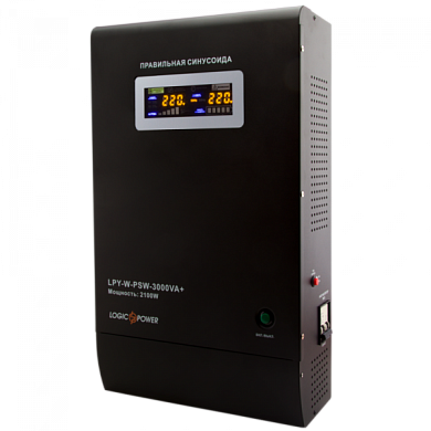Источник бесперебойного питания ИБП LogicPower LPY- W - PSW-3000VA+ (2100Вт) 10A/15A