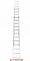 Лестница алюминиевая 3-х секционная LADDER PRO (3х7 ступеней) (160-9004)