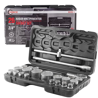 Набор инструментов 26пр, 3/4'' 1''(6гр.) FK-68262-5