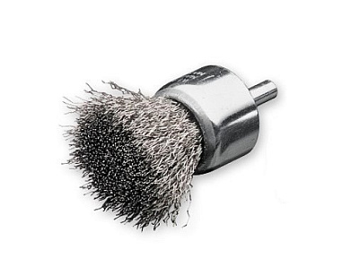Щетка концевая Lessmann 23х25 мм нержавеющая гофрированная проволока