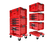 Набор ящиков для инструментов на платформе QBRICK SYSTEM PRO Drawer Workshop Set 4 Red (21", 525x345x885)