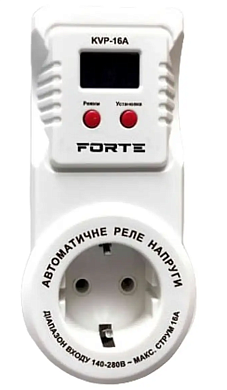 Автоматическое реле напряжения Forte KVP-16A