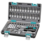 Набор инструментов STELS 14101 (1/4", CrV, пластиковый кейс, 57 предметов)