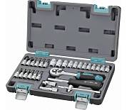 Набор инструментов STELS 14100 (1/4", CrV, пластиковый кейс 29 предметов)