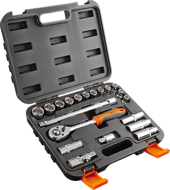 Набiр торцевих головок NEO, 1/2", 20 шт. CrV