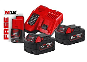 Энергокомплект MILWAUKEE M18 NRG-502 (4933459217)