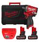 Гайковерт аккумуляторный бесщёточный MILWAUKEE M12 FCIWF12G3-502X (1/2", 746 Нм)
