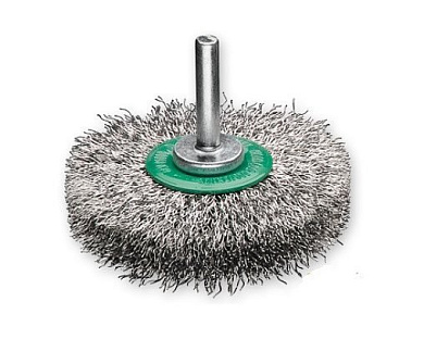 Щетка цилиндрическая Lessmann 40x8-9 мм латунная гофрированная проволока