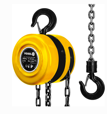 Лебедка цепная Vorel, 3т, 3м