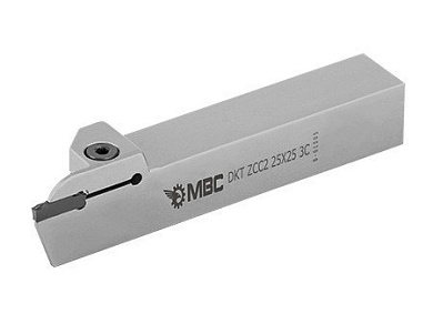 Резец канавочно-отрезной с мех. креплением т/с пластин MBC DKT-ZCC-16x16-2.5C