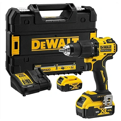 Дрель-шуруповерт аккумуляторная ударная DeWALT DCD709P2T