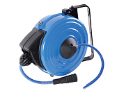 Шланг воздушный 15м с быстросъемными фитингами в пластиковом кейсе с автоподмоткой