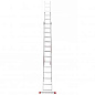 Лестница алюминиевая 3-х секционная Квітка PRO (3х11 ступеней) (110-9024)