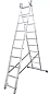 Алюминиевая трехсекционная лестница VIRASTAR TRIOMAX VTL310 (3x10 ступеней)