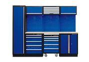 Рабочий модуль для хранения инструмента 2 синий Габариты: 2640 x 460 x 200мм
