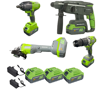 Набор аккумуляторных инструментов GRASSER SET-G4 (4в1)
