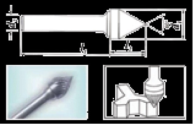 Проминструмент J10-6М  BK8  Борфреза конические с конусностью 60 град