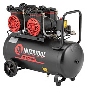 Компрессор безмасляный INTERTOOL PT-0038 (50 л, 2х1.5 кВт, 220 В, 8 атм, 500 л/мин)