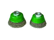 Щетка чашечная Lessmann 75 мм М14 нержавеющая гофрированная проволока