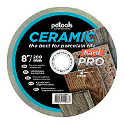 Круг алмазный отрезной PDTools 1A1R 200 CERAMIC HARD PRO для стационарного оборудования