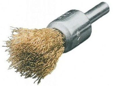 Щетка концевая Lessmann D17х22 мм латунная гофрированная проволока