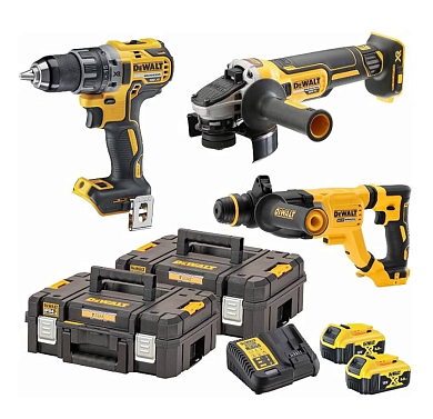 Набор из трех бесщеточных инструментов DeWALT DCK327P2T