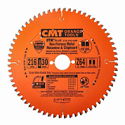 Пильный диск по пластику и цветным металлам CMT 216x30x64z (276.216.64M)