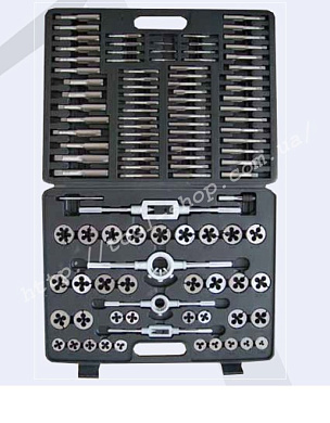 Набір мітчиків і плашок 110пр. Forsage F-B110-1 (метрич.) в пласт. кейсі