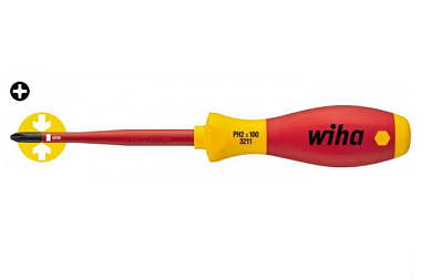 Отвертка диэлектрическая Wiha SoftFinish electric slimFix VDE (1000V) W35395