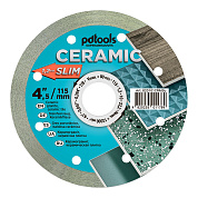 Круг алмазный отрезной PDTools 1A1R 115 CERAMIC SLIM для ручного инструмента