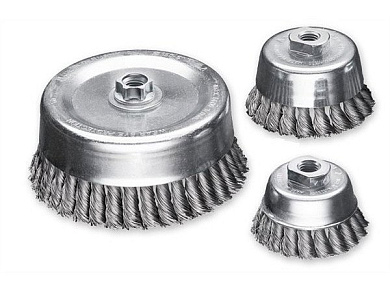 Щетка чашечная Lessmann 100 мм М14 стальная проволока