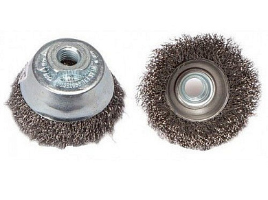 Щетка чашечная Lessmann 150 мм М14 нержавеющая гофрированная проволока