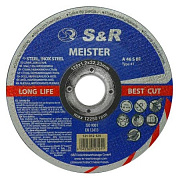 Круг отрезной по металлу и нержавеющей стали S&R Meister A 46 S BF 125x1,2x22,2 (131012125) 200 шт.
