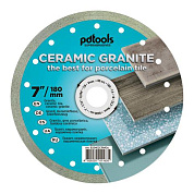 Круг алмазный отрезной PDTools СERAMIC GRANITE 1A1R 180 для ручного инструмента