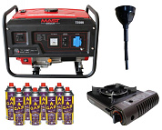 Бензиновый генератор MAST GROUP Т3500 + газовая плитка Orcamp CK-505 + картридж газовый Pegas 400 мл (8 шт.)