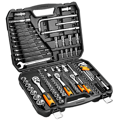 Набiр торцевих головок NEO, 120 шт., 1, 4, 1/2" CrV