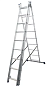 Алюминиевая трехсекционная лестница VIRASTAR TRIOMAX VTL039 (3x9 ступеней)