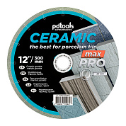 Круг алмазный отрезной PDTools 1A1R 300 CERAMIC MAX PRO для стационарного оборудования