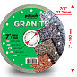Круг алмазный отрезной PDTools GRANITE 1A1R 180 для ручного инструмента