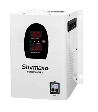 Стабилизатор напряжения релейный 10000 ВA Sturmax PSM9310001RV