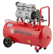 Компрессор безмасляный INTERTOOL PT-0025 (50 л, 0.75 кВт, 220 В, 8 атм, 145 л/мин)