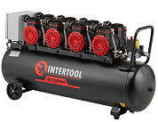 Компрессор безмасляный INTERTOOL PT-0042 (100 л, 4х1.5 кВт, 220 В, 8 атм, 1000 л/мин)