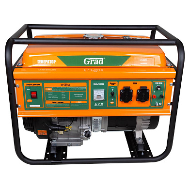фото Генератор бензиновый Grad 5710955 (5.0/5.5 кВт) Генератор бензиновый Grad 5710955 (5.0/5.5 кВт)
