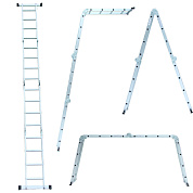 Лестница алюминиевая многоцелевая FLORA 5031324 (4×4)