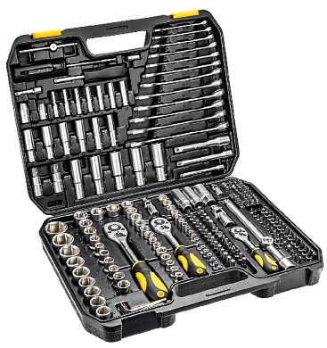 Набiр iнструменту TOPEX 38D852, 219 шт., 1/2" , 3/8", 1/4" , CrV