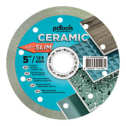 Круг алмазный отрезной PDTools 1A1R 125 CERAMIC SLIM для ручного инструмента