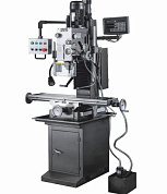 Редукторный фрезерно-сверлильный станок с автоматической подачей пиноли шпинделя, механизированным приводом по оси Z и УЦИ JET JMD-50LPFD Редукторный фрезерно-сверлильный станок с автоматической подачей пиноли шпинделя, механизированным приводом по оси Z и УЦИ JET JMD-50LPFD