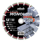 Круг алмазный отрезной PDTools 1A1RSS/C1 300 MONOLITH SPEED для бензориза, швонарезчика